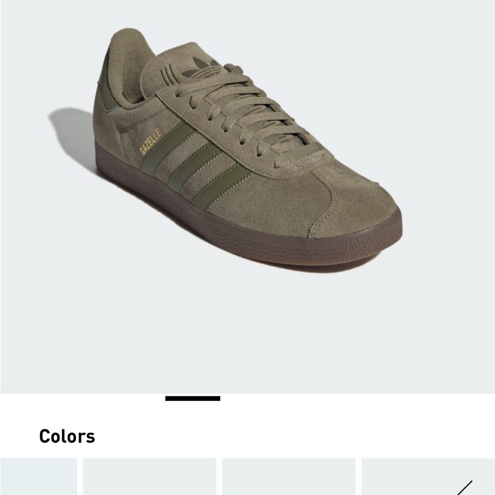 Adidas Gazelle Olive/Khaki Green Sneakers
